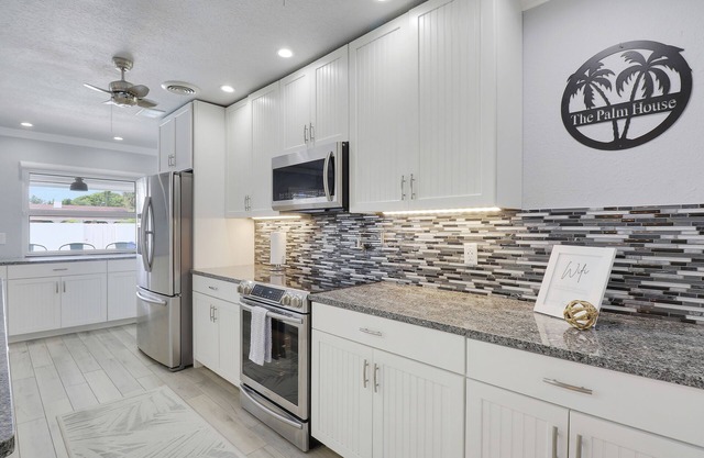 Coastal home with private pool & blocks to beach