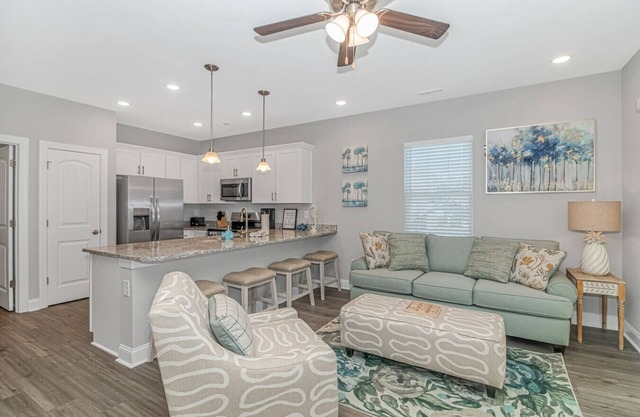 Coastal Oasis walk to the beach! 4 bedroom Pool Home 5 minute walk to the boardwalk and beach!