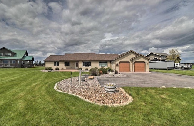 Columbia Falls Home with 1-Acre Yard and Views!