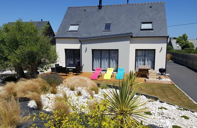 Villa "Le Temps de Vivre", confortable con kayak y remos a 300 m de las playas.