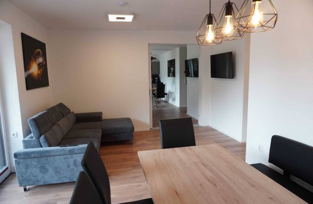 Comfort apartment with outdoor whirlpool and barrel sauna