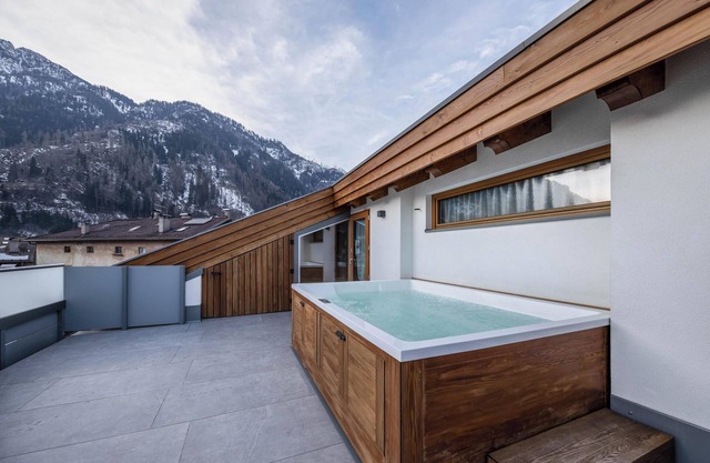 Cómodo apartamento "Vacanze Arcobaleno - Blu" con vistas a la montaña