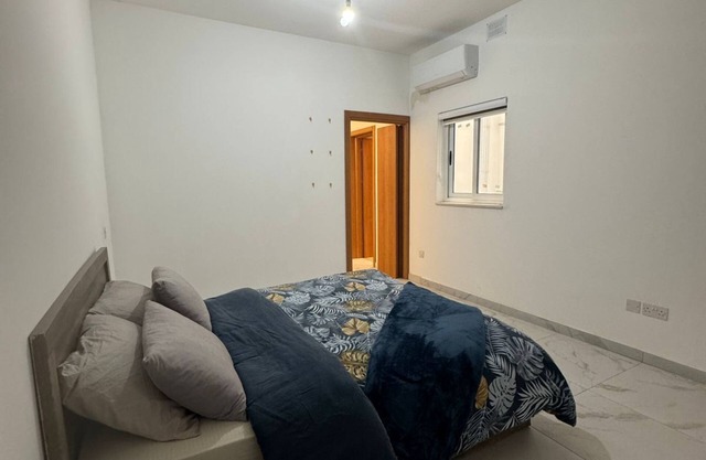 Comfortable private bedroom with bathroom