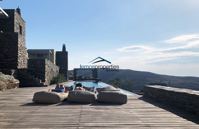 Comfortable & stylish villa with a panoramic sea view & 25 meters long pool.Hs1