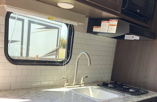 Compact Bunkhouse RV on the farm
