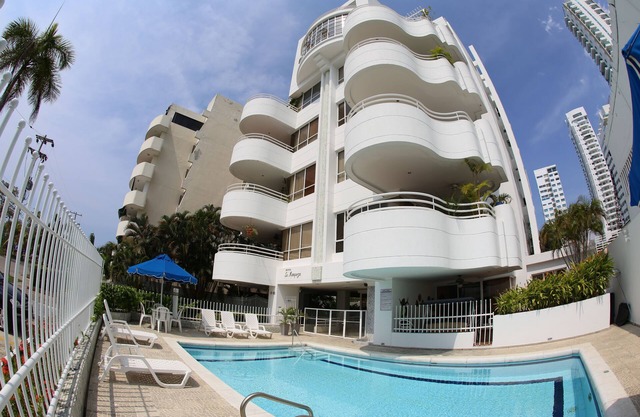 Condominio con magníficas vistas y pasos hacia la piscina y las mejores playas de Cartagena