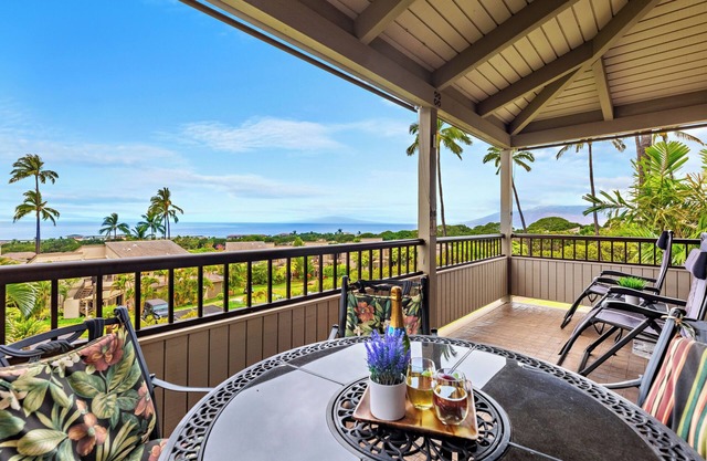Condo with soaring ceilings and ocean views