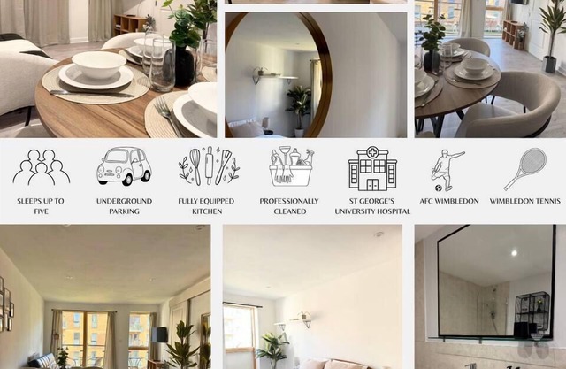 Cosy 2Bed | Wimbledon | Free Parking | Sleeps 5