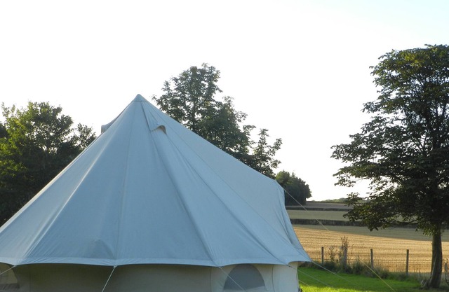 Cosy bell tent glamping in rural Herefordshire