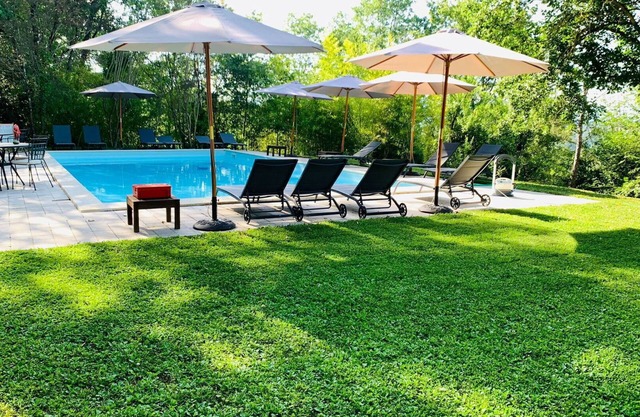 Acogedor apartamento en villa para 6 personas con WIFI, piscina, A/C, TV y aparcamiento
