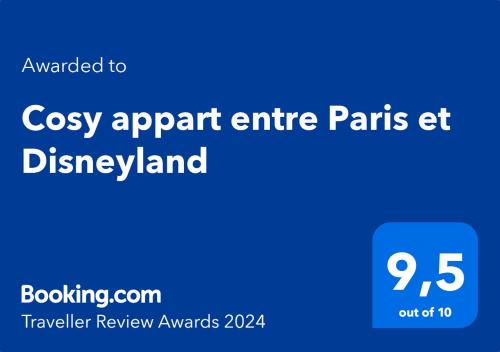 Cosy appart entre Paris et Disneyland