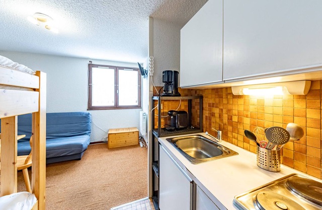 Estudio acogedor de 19m² para 3 pers, cerca de pistas y comercios, Saint-François-Longchamp