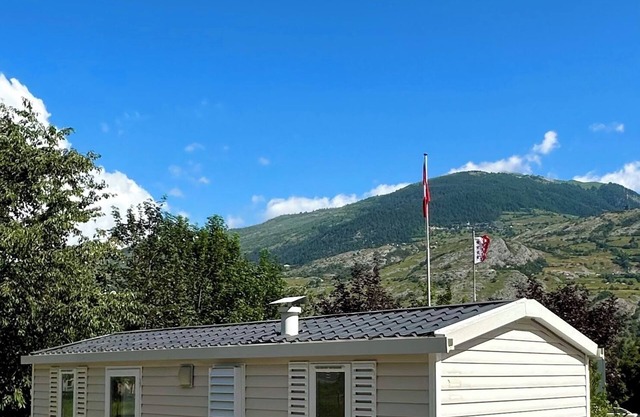 Cottage 2 Mobilhome 2 Zimmer Unterkunft für 2 Erwachsene + 1 Kind auf Ecksofa