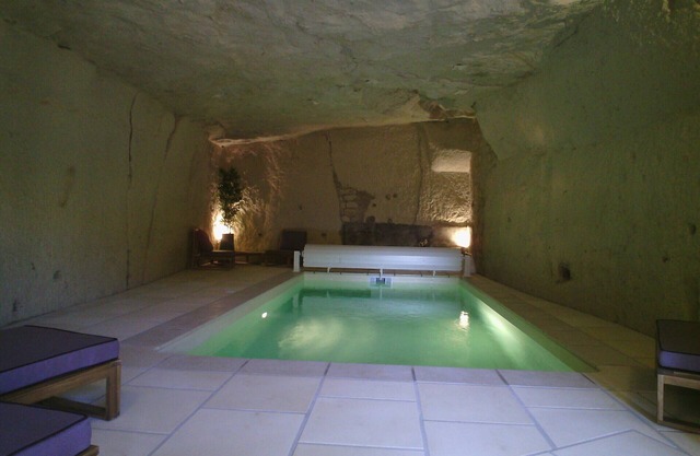 Cottage 8 pers. entre Beauval y Chenonceau - natación troglo