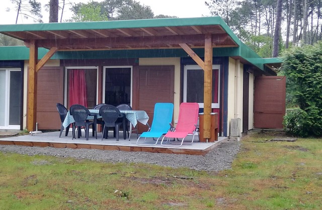 Casa rural de 25 m2 con terraza cubierta.