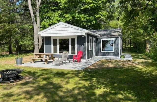 Cottage en privado, arena, playa del lago Michigan
