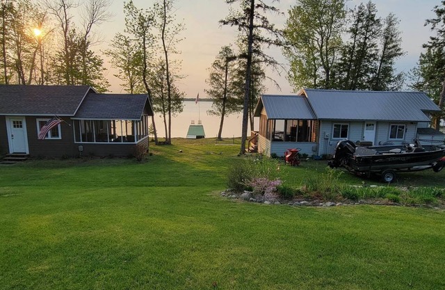 Cottages on Moose. Lakeside, twin cabins on Moose Lake!!!