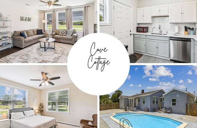 Cove Cottage - 3 Bedroom w/Private Pool. Sleeps 6. Quiet Community, Close to Fishing Marinas.