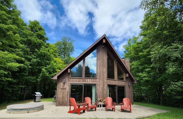 Cozy AFrame Cabin w/ Hot Tub overlooking Titus Mtn