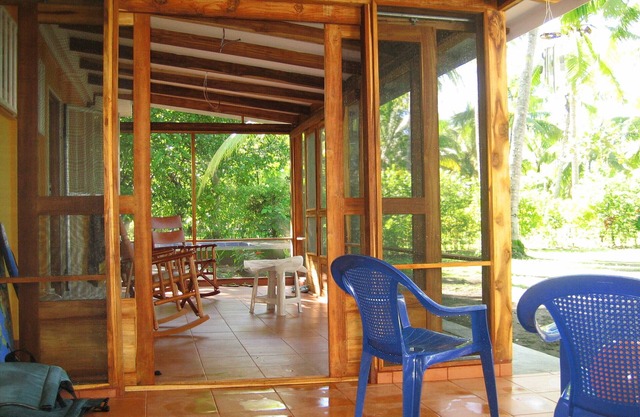 Acogedor bungalow ecológico frente a la playa! Cabaña de los Palmas
