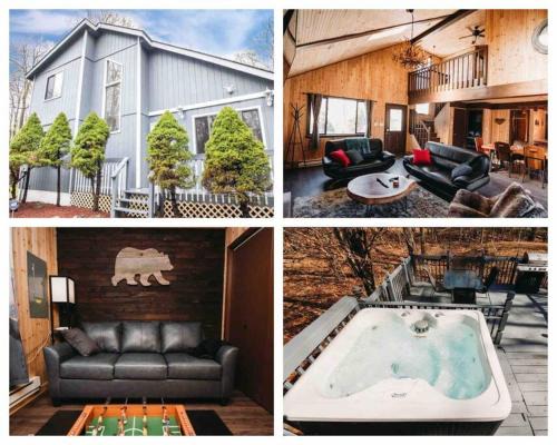 Cozy Cabin in Pocono Farms with Hot tub Fire pit and close to many attractions