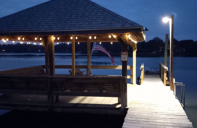 Cozy Creekside Retreat with Private Pier, Gazebo and Water Access!