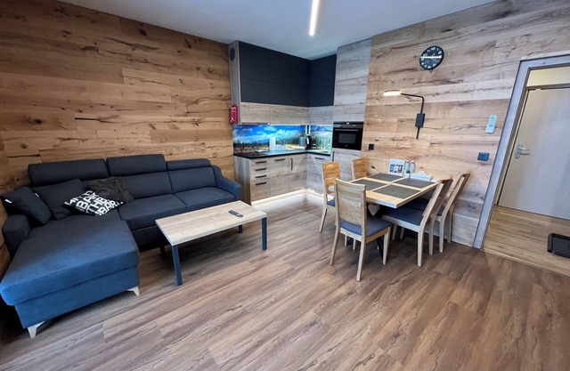 Cozy apartment close to ski centre Říčky, ideal for a family or couple.