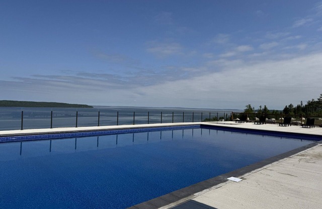 Cozy modern cottage overlooking the North Channel on Manitoulin Island.