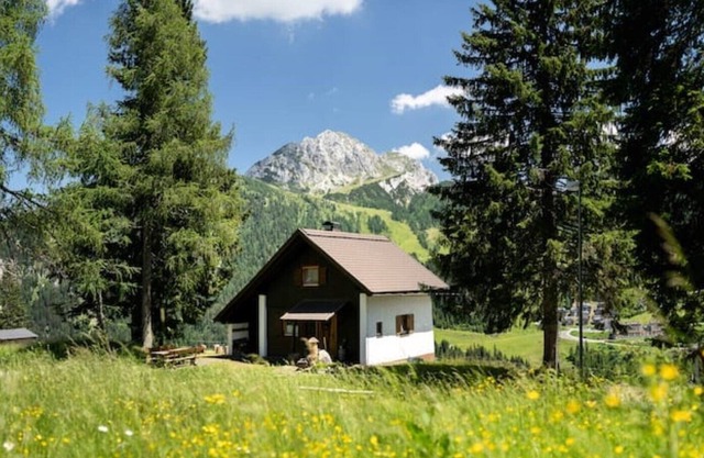 Cozy mountain hut in the Alps