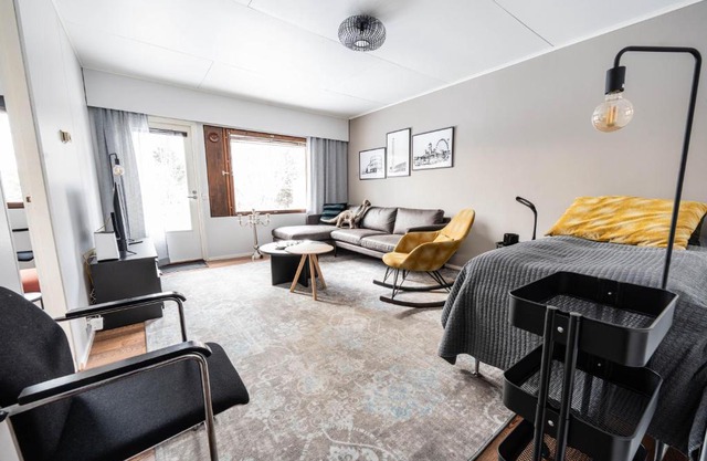 Cozy Ranua Koivutie townhouse with sauna & terrace