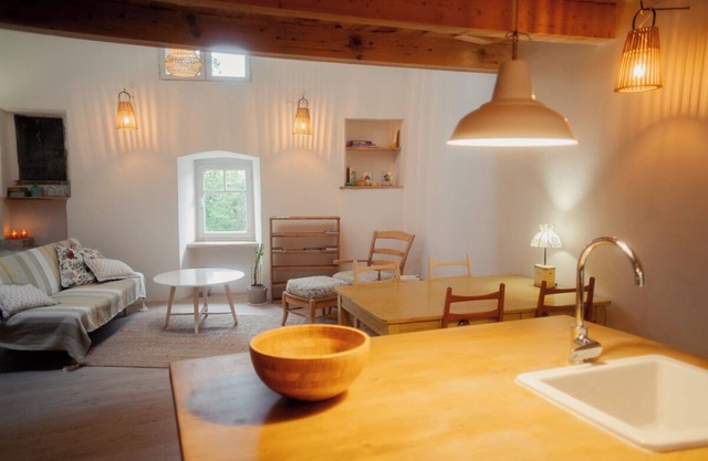 Cozy, spacious studio / loft in charming Les Vans. Monts d'Ardèche natural park.