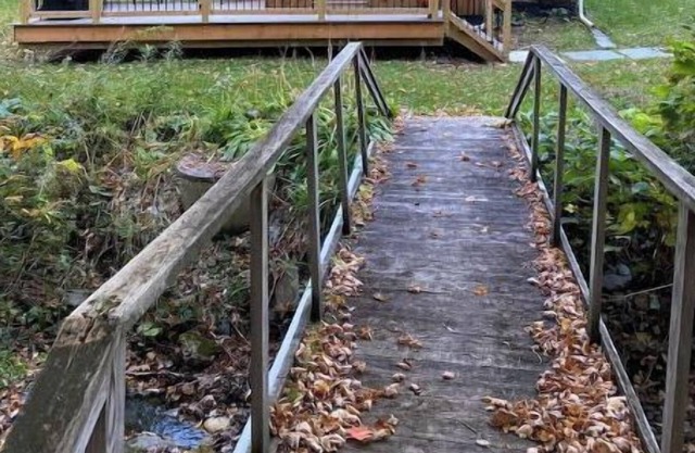 Cozy stream-side cabin