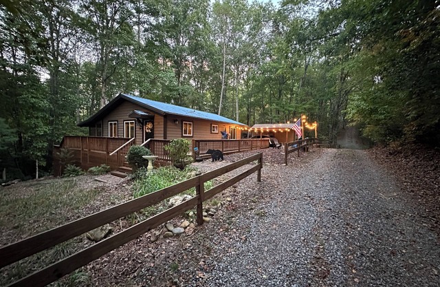 Cozy, Stylish CABIN Near Blue Ridge, Murphy, Blairsville; HOT TUB; FIRE PIT