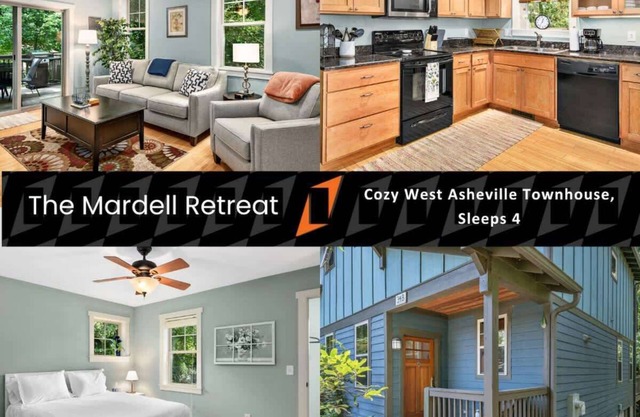 Cozy West Asheville townhouse, walk to restaurants