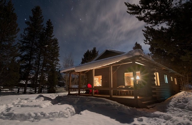 Cabina Creekside en el corazón de las montañas de diente de sierra