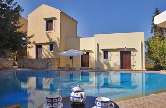 Crete holiday rental small village close to beaches -sharing a large pool
