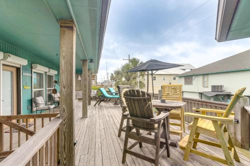 Crystal Beach Home with Deck and Ocean Views!
