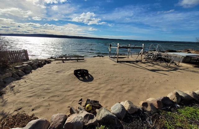 Crystal Lake Hillside with Private Sandy Beach