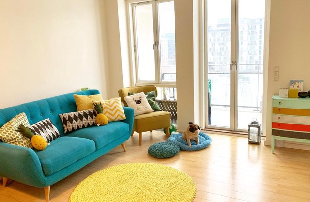 Cute Pug Guest Room