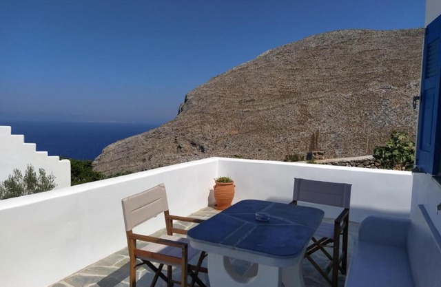 Cycladic houses in rural surrounding
