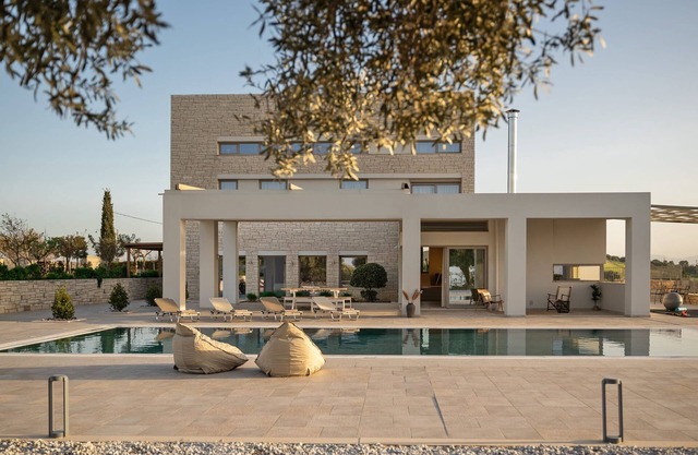 Dazzling Heraklion Villa | Villa Elrond | 5 Bedrooms | Spacious Furnished Sun Terrace | Private Outdoor Swimming Pool | Shaded Terrace with Outdoor Dining Area | BBQ Facilities | Private Garden | Foinikiá