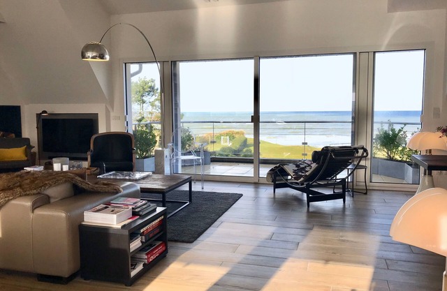 DEAUVILLE-BENERVILLE, Apartamento, vista panorámica, la playa en el extremo del jardín