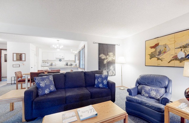 Delightful escape near downtown with shared pool/hot tub, rec room, & large deck