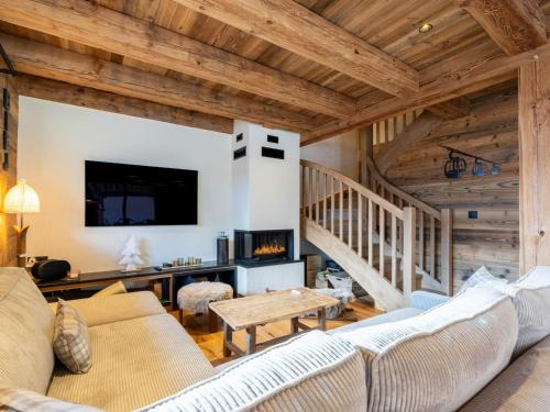 Demi-chalet moderne 4 chambres + dortoir, terrasse, garage - La Clusaz - FR-1-459-238