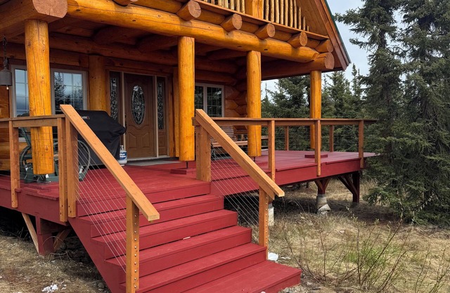 ¡Denali a solo 27 km! Parrilla al aire libre, lavadora / secadora, bañera de hidromasaje con vista