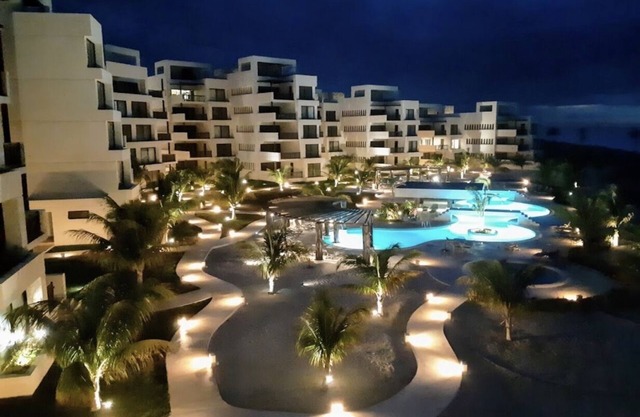 Departamento de lujo en planta baja Almares Kinuh, con Acceso a Marina Kinuh