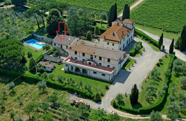 Dependencia con piscina en Chianti