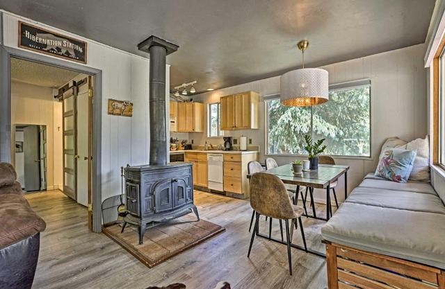 Direct Beach Access Grand Lake Cabin with Deck!