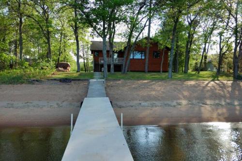 Dog Friendly Leech Lake Home w Perfect Beach Garage Boat Lift