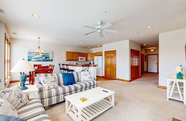 Dog-friendly water-view home with pool, balcony - beach access is 1.5 miles away